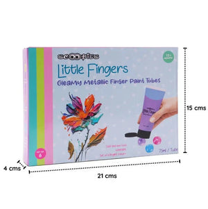 Scoobies Glitzy Glitter Finger Paints Tubes - SC0000995