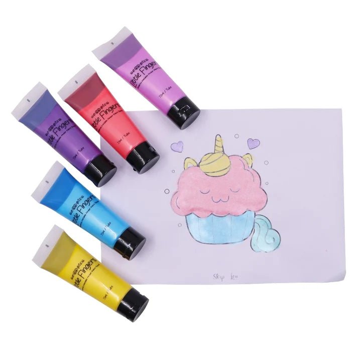 Scoobies Little Fingers Gleamy Metallic Finger Paint Tubes - SC0000996