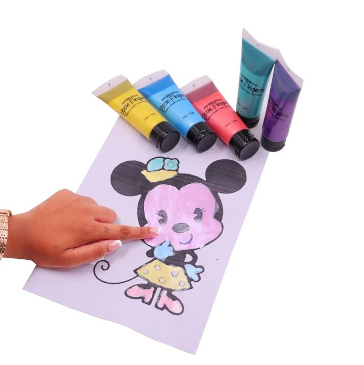 Scoobies Little Fingers Gleamy Metallic Finger Paint Tubes - SC0000996