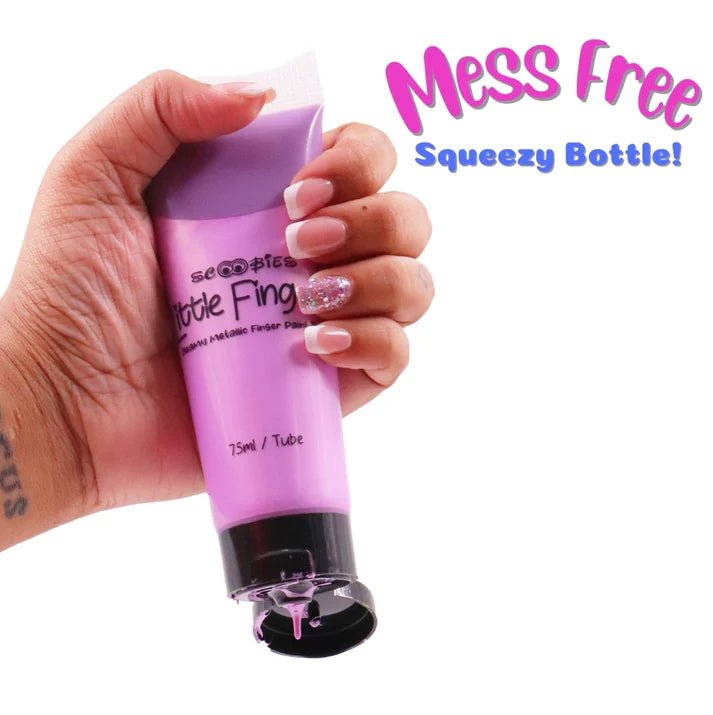 Scoobies Little Fingers Gleamy Metallic Finger Paint Tubes - SC0000996