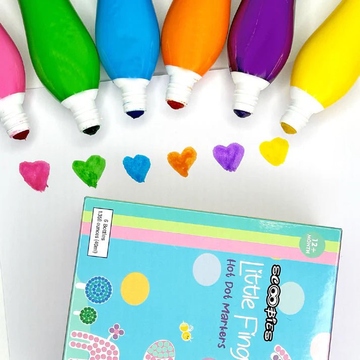 Scoobies LITTLE FINGERS HOT DOT MARKERS(PACK OF 6) - SC0000781