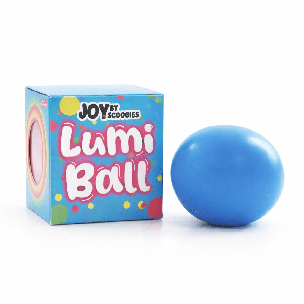 Scoobies Lumi Ball Blue – Glow - in - the - Dark Squishy Toy - Sensory Toys