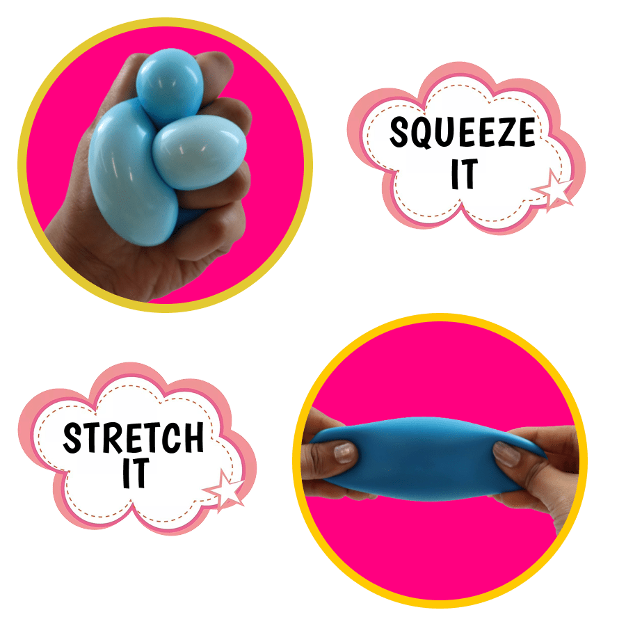 Scoobies Lumi Ball Blue – Glow - in - the - Dark Squishy Toy - Sensory Toys