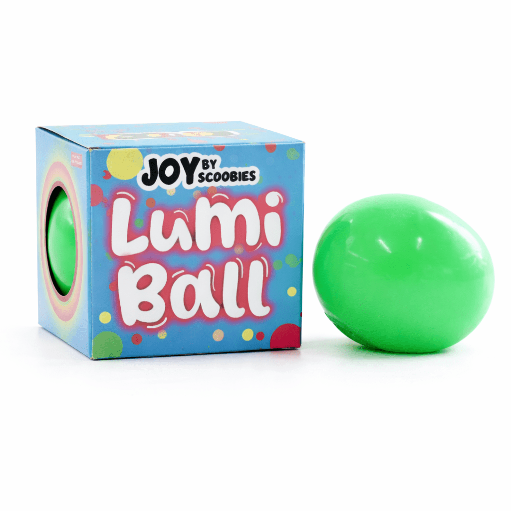 Scoobies Lumi Glow - in - the - Dark Sensory Ball (Green) - Sensory Toys