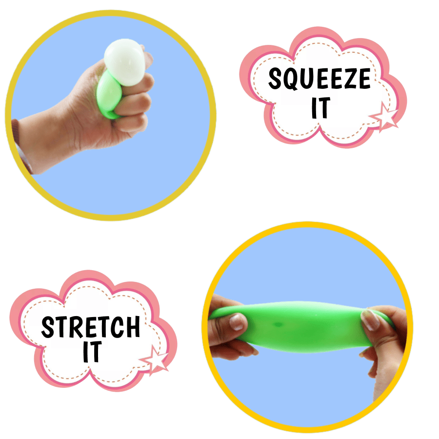 Scoobies Lumi Glow - in - the - Dark Sensory Ball (Green) - Sensory Toys