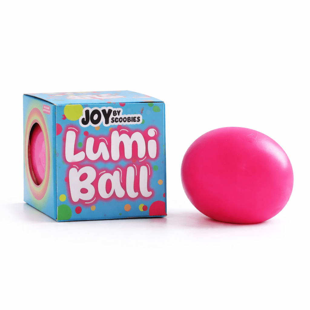 Scoobies Lumi Glow - in - the - Dark Sensory Ball (Pink) - Sensory Toys
