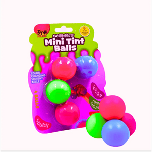 Scoobies Mini Tint Balls: Color - Changing Squishy Balls Set of 4 Balls - Toys