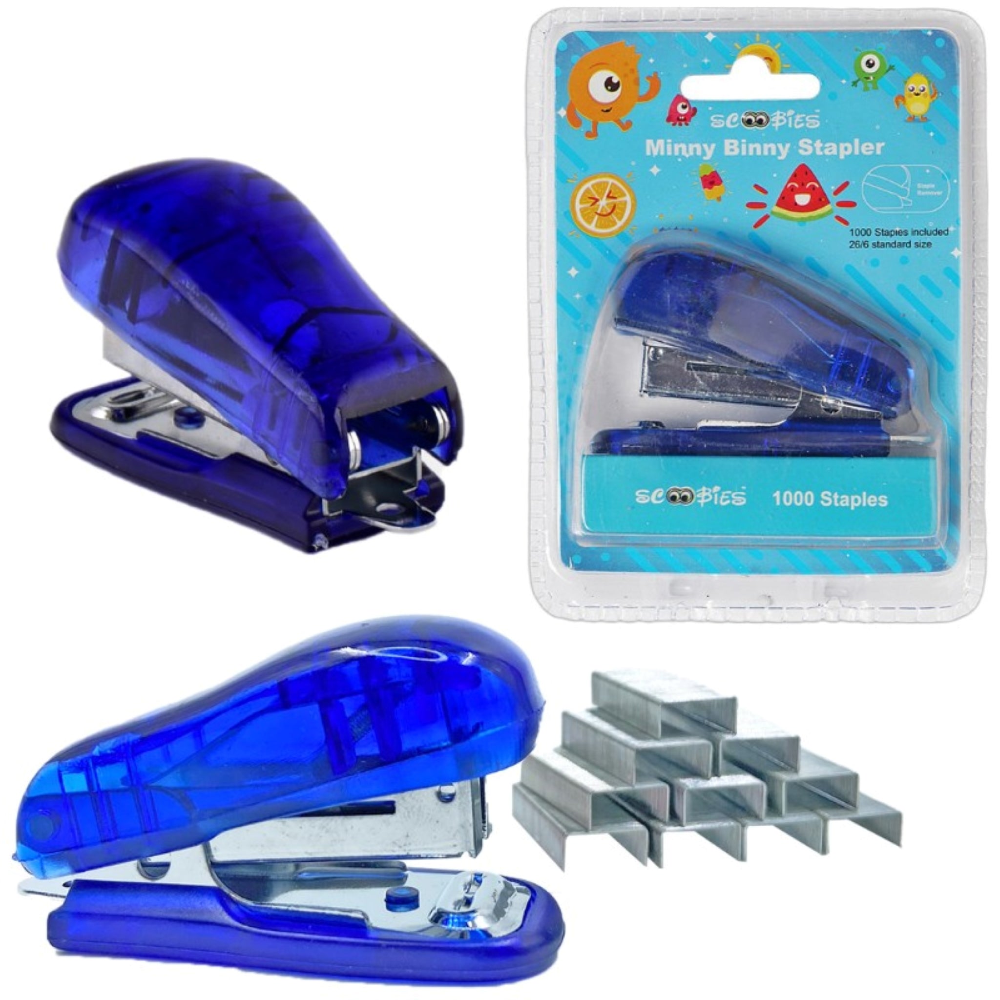 Scoobies Minny Binny Stapler (Blue) - SC0000108