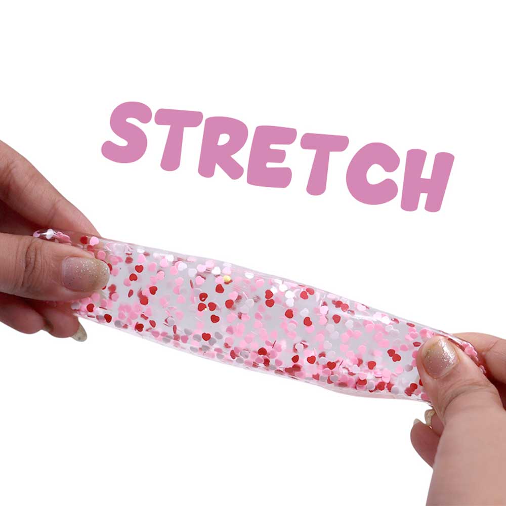 Scoobies Pop - a - fetti Balls:Confetti Squishy Balls – Set of 4 (Pink, Silver, Red & Multicolor) - Sensory Toys