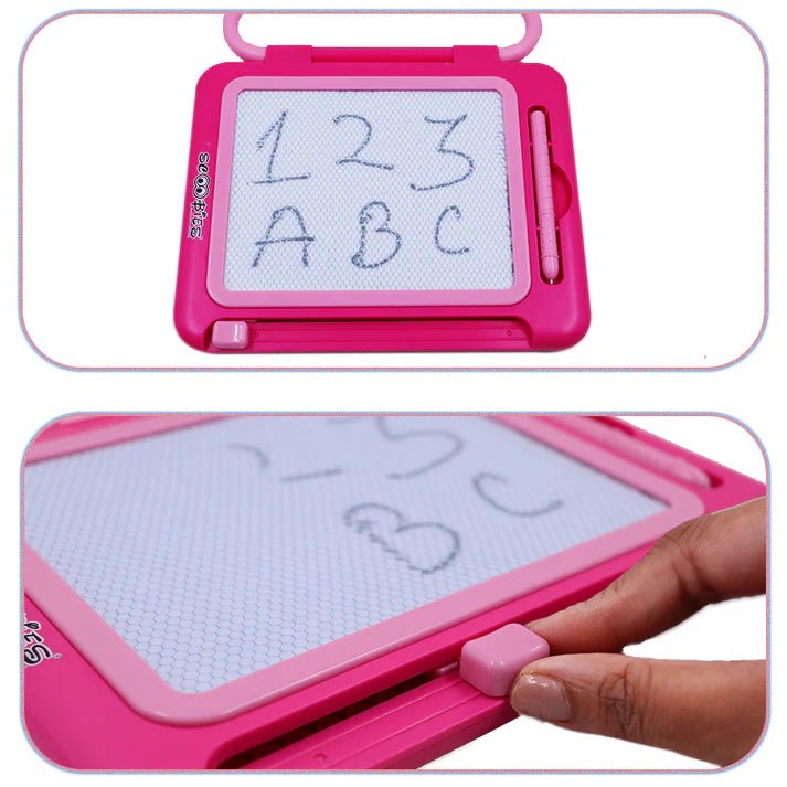 Scoobies Scoo Fun 2 - in - 1 Board Magical Slate and Magnetic Board Writing - Educational Toys