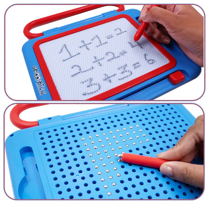 Scoobies Scoo Fun 2 - in - 1 Board Magical Slate and Magnetic Board Writing - Educational Toys