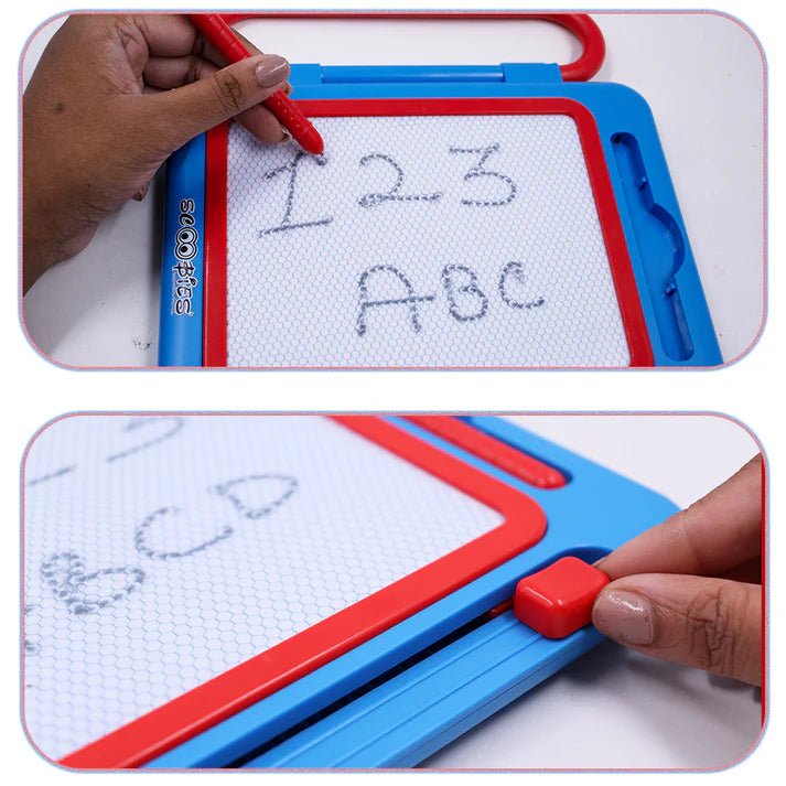 Scoobies Scoo Fun 2 - in - 1 Board Magical Slate and Magnetic Board Writing - Educational Toys