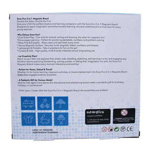 Scoobies Scoo Fun 2 - in - 1 Board Magical Slate and Magnetic Board Writing - Educational Toys