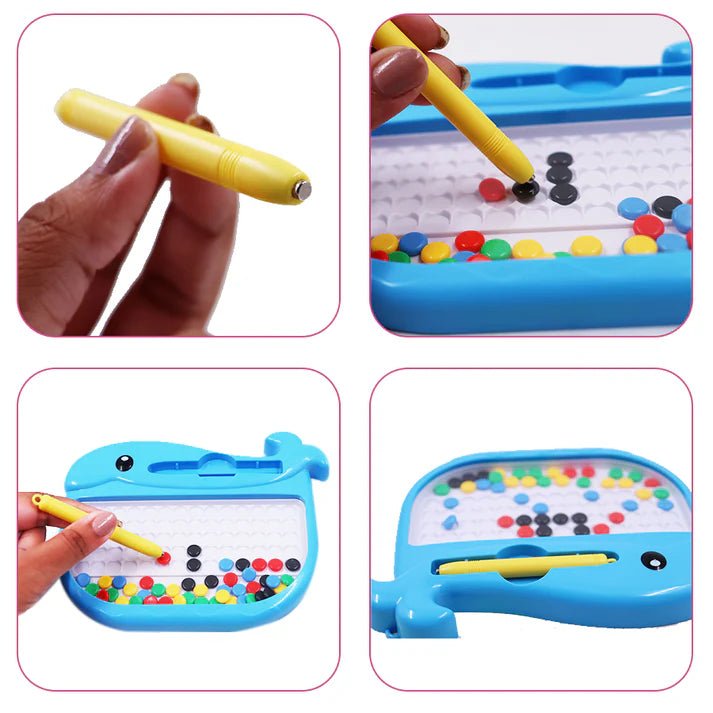 Scoobies Scoo Tiny - Whale Shaped Magnetic Board - Educational Toys