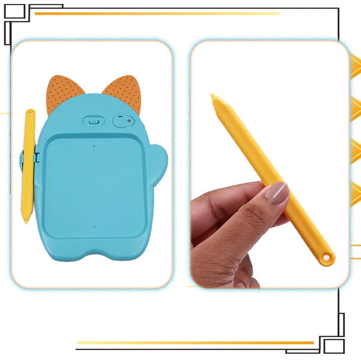 Scoobies Scoo - Wee Cat Shaped Multi - Color Screen Doodle Pad with One - Click Erase - Writing Board