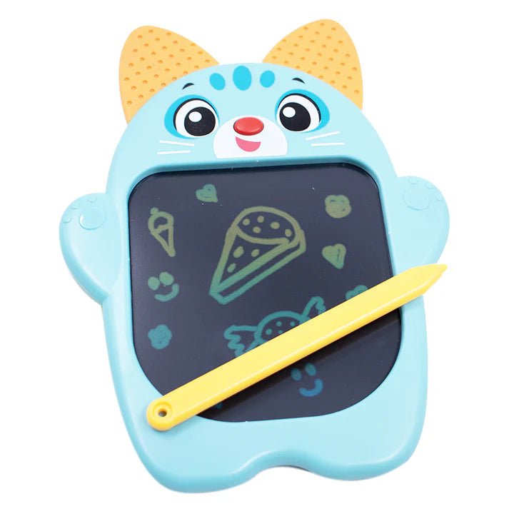 Scoobies Scoo - Wee Cat Shaped Multi - Color Screen Doodle Pad with One - Click Erase - Writing Board