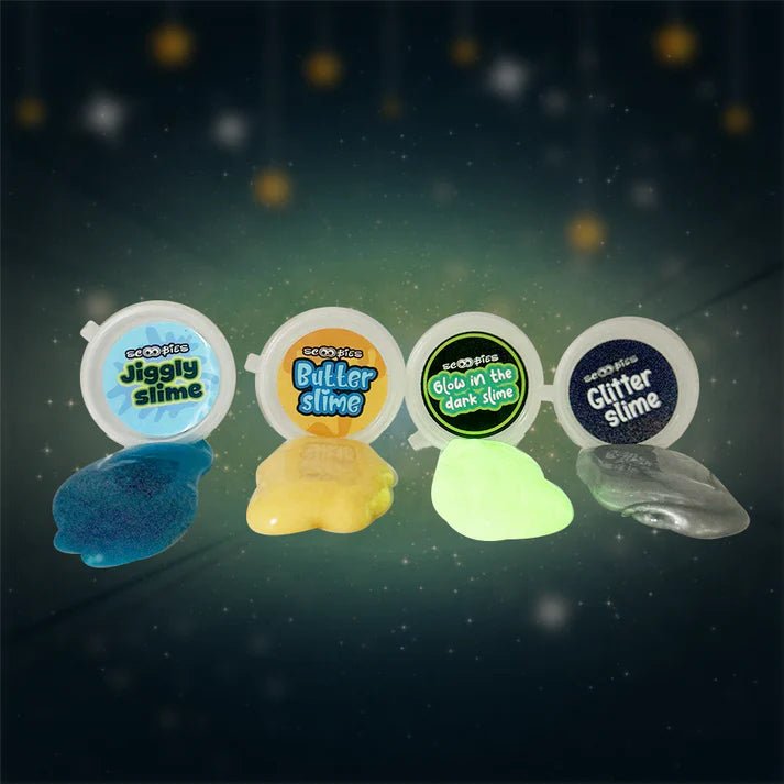 Scoobies Spacy GooGoo Slime Set (Pack of 4) Sensory Play Toy for Kids (3+ Years) - Sensory Toys