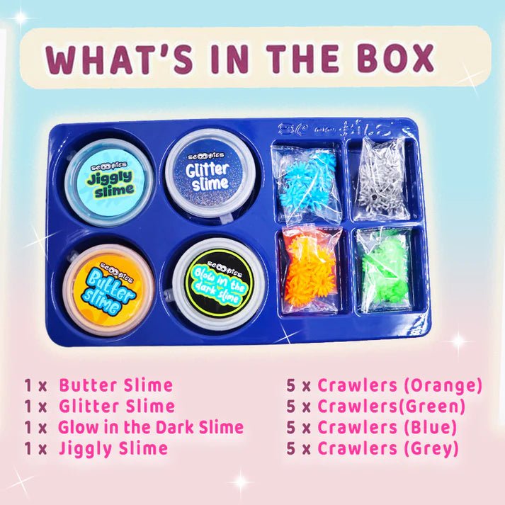 Scoobies Spacy GooGoo Slime Set (Pack of 4) Sensory Play Toy for Kids (3+ Years) - Sensory Toys