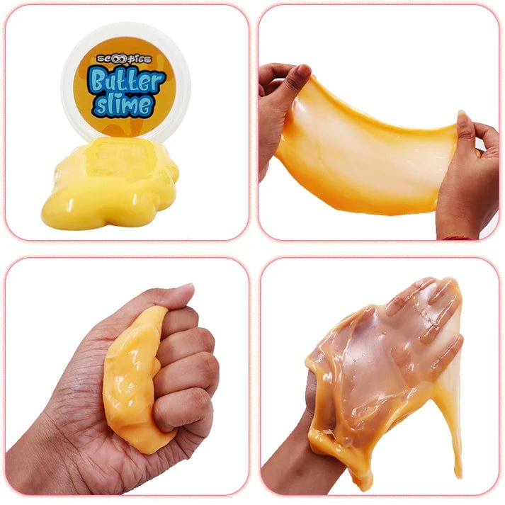 Scoobies Spacy GooGoo Slime Set (Pack of 4) Sensory Play Toy for Kids (3+ Years) - Sensory Toys