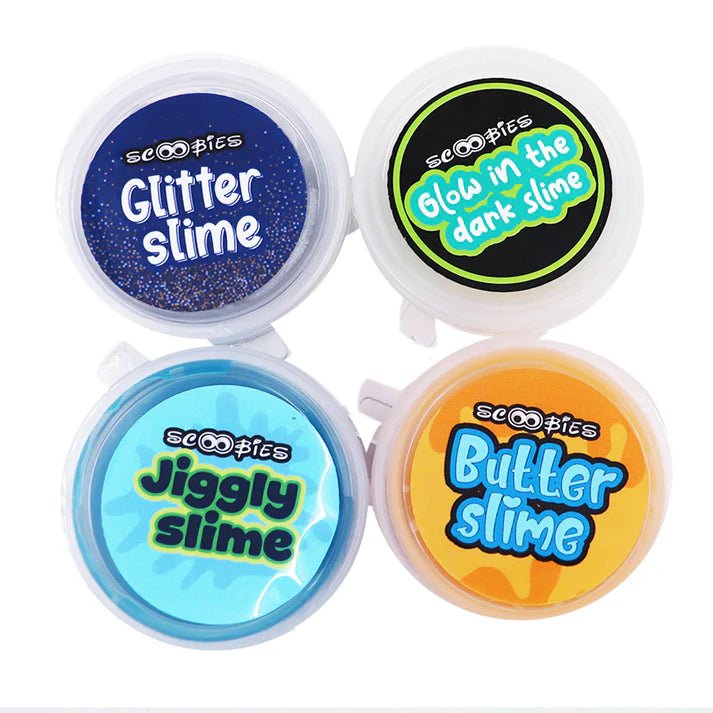 Scoobies Spacy GooGoo Slime Set (Pack of 4) Sensory Play Toy for Kids (3+ Years) - Sensory Toys