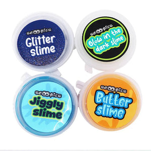 Scoobies Spacy GooGoo Slime Set (Pack of 4) Sensory Play Toy for Kids (3+ Years) - Sensory Toys