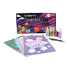Scoobies Sparkle Pop Glitter Art Set – 6 Glitter Bottles + 4 Design Cards (Peel, Stick & Decorate) - Art & Craft