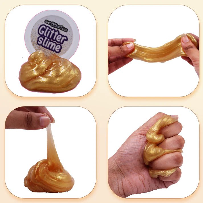 Scoobies Uni GooGoo Slime Party 4 Slimes + 20 Unicorn Dawdlers - Sensory Toys