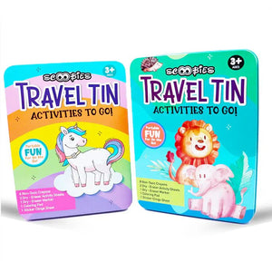Scoobies Unicorn Travel Tin – Activities to Go! - SC0001023