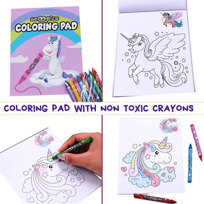 Scoobies Unicorn Travel Tin – Activities to Go! - SC0001023