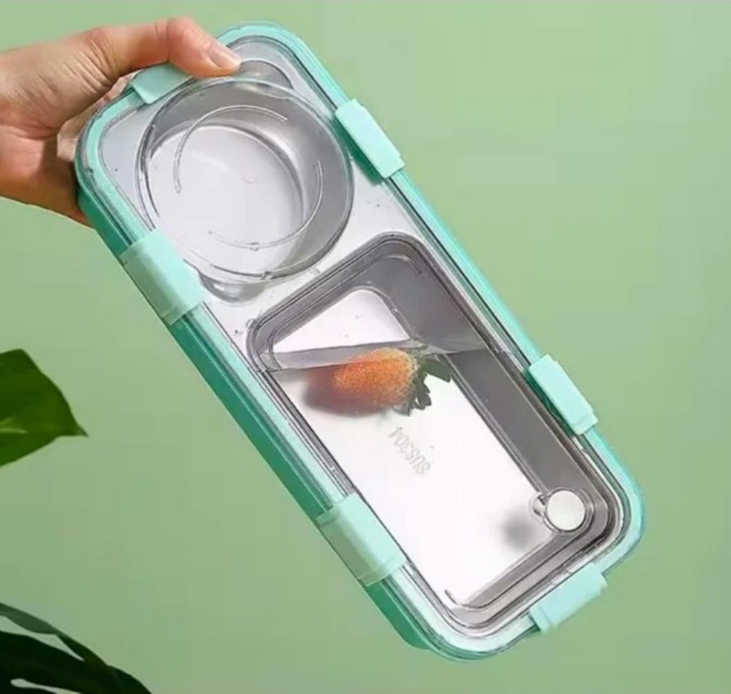 CuddleNest Bento-Style Stainless Steel Lunch Box
