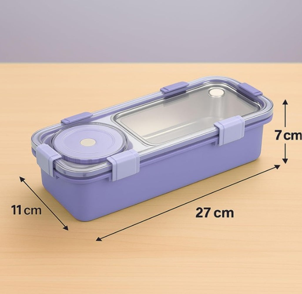 CuddleNest Bento-Style Stainless Steel Lunch Box