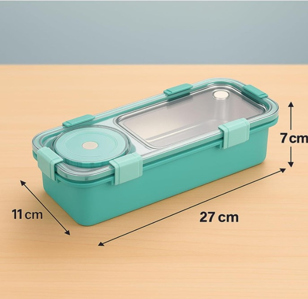 CuddleNest Bento-Style Stainless Steel Lunch Box