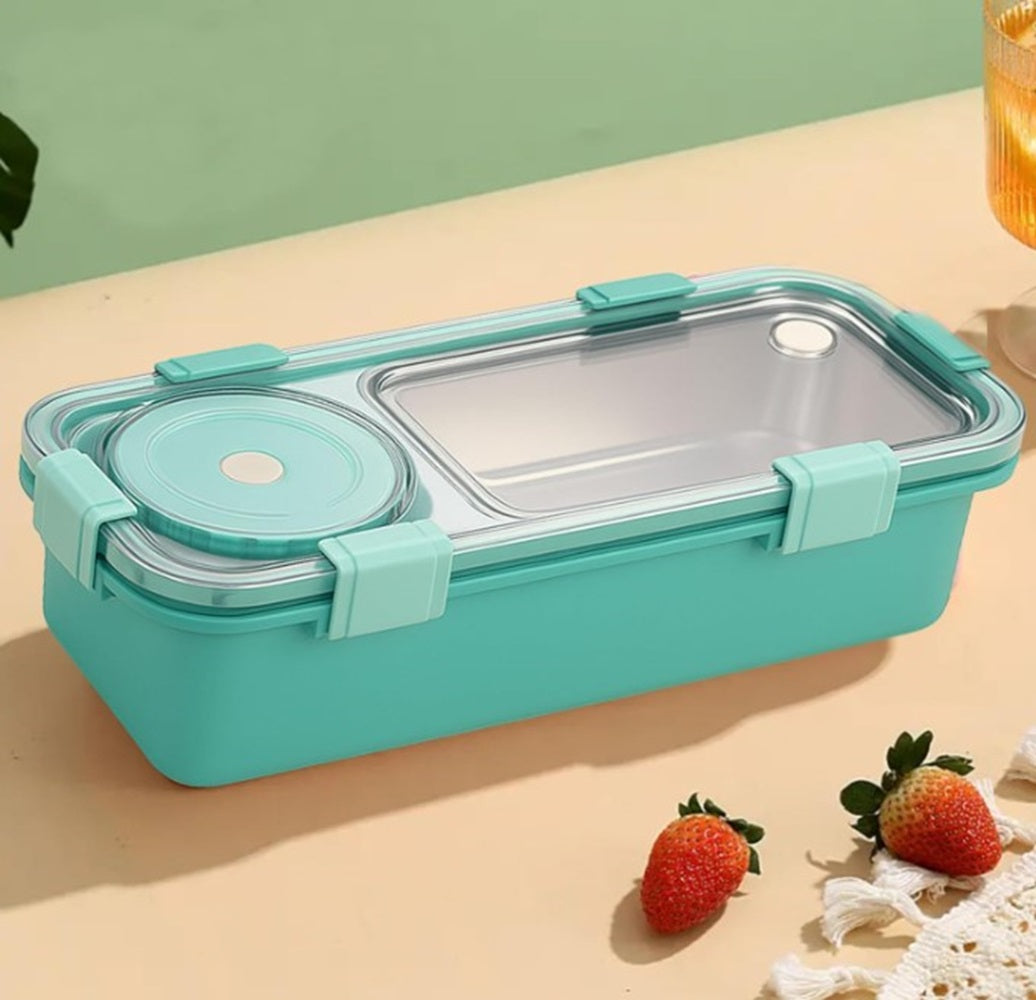 CuddleNest Bento-Style Stainless Steel Lunch Box