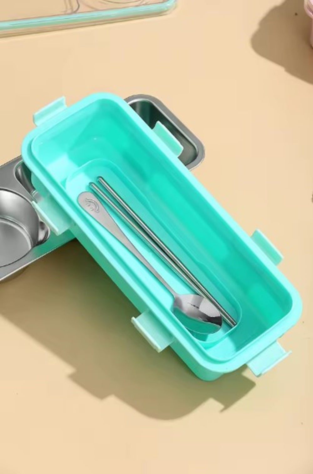CuddleNest Bento-Style Stainless Steel Lunch Box