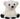 CuddleNest Plush Polar Bear Soft Toy | White Stuffed Animal with Black Paws