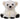 CuddleNest Plush Polar Bear Soft Toy | White Stuffed Animal with Black Paws