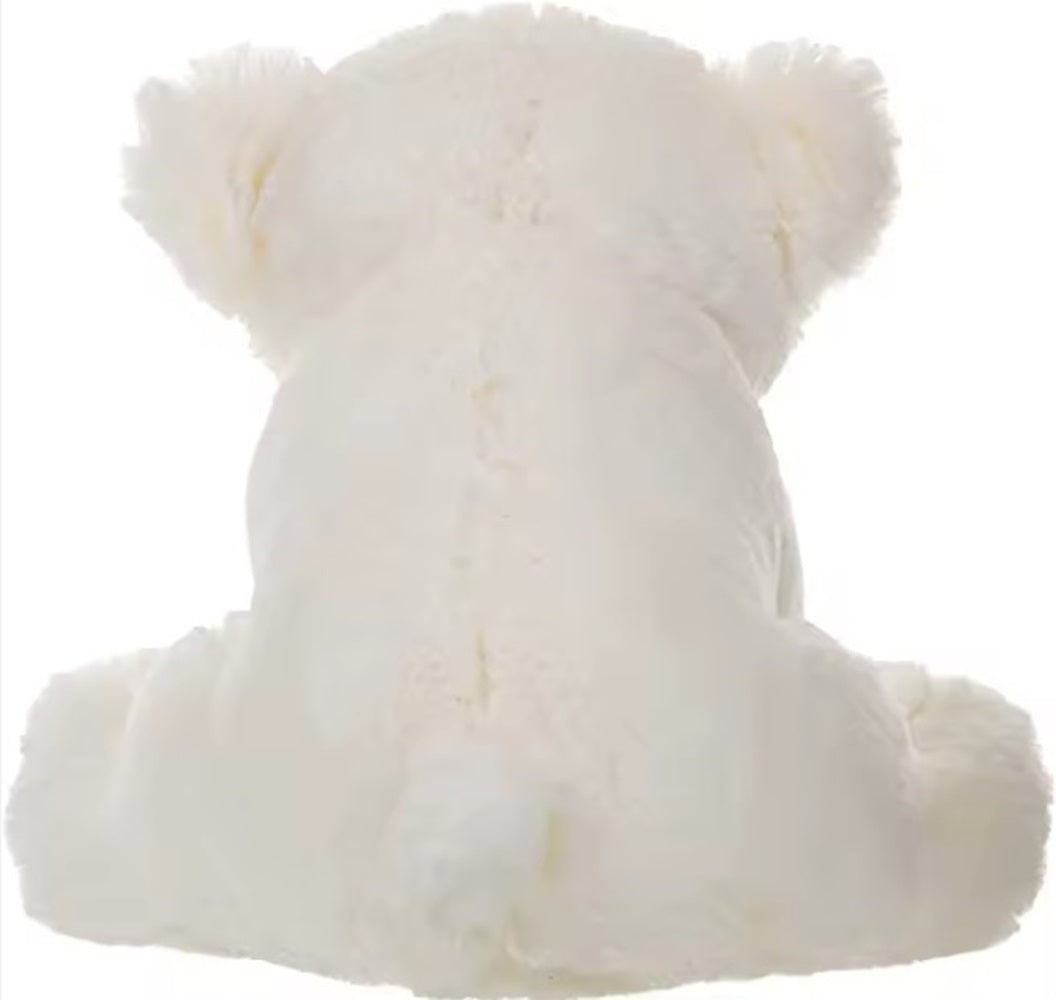 CuddleNest Plush Polar Bear Soft Toy | White Stuffed Animal with Black Paws