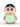 CuddleNest Cute Anime Character Plush Toy | Shin chan Inspired Soft Doll with Green Shell Design