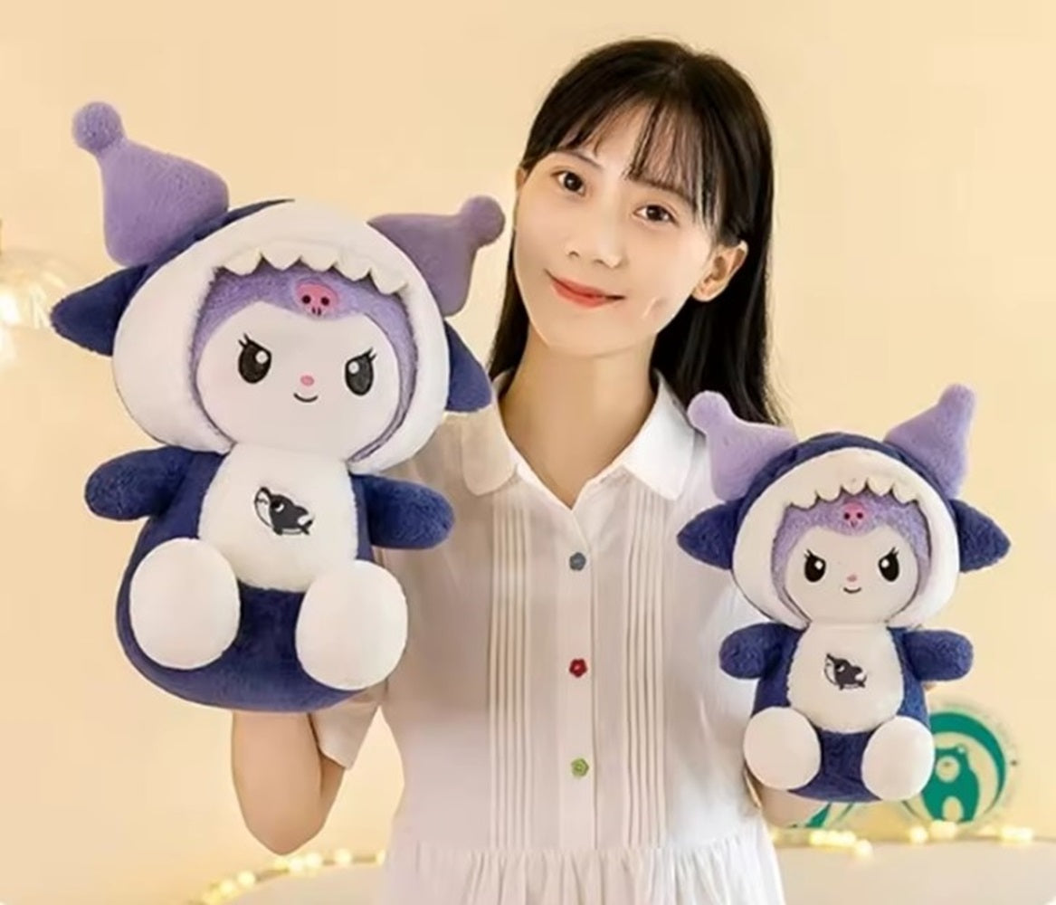 Cuddle Nest Kawaii Shark Bunny Plush Toy – Stuffed Animal Doll for Cuddles