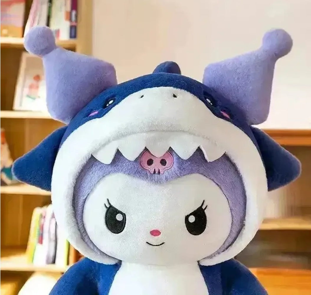 Cuddle Nest Kawaii Shark Bunny Plush Toy – Stuffed Animal Doll for Cuddles