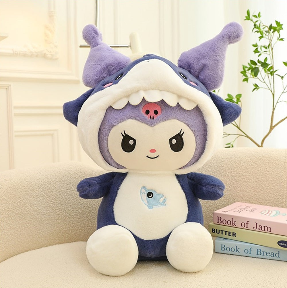Cuddle Nest Kawaii Shark Bunny Plush Toy – Stuffed Animal Doll for Cuddles