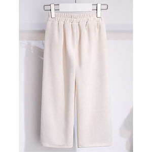 Self Patterned White Patch Casual Stripes 2Pcs Track Suit Set For Kids & Tweens - 5 - 6 Years Kids Clothing