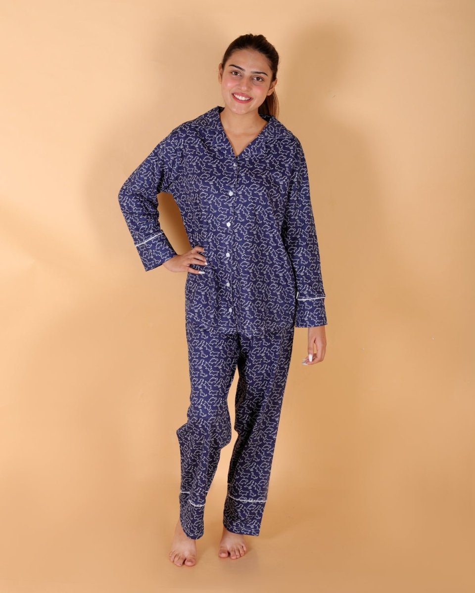 The Mom Store - Twinning Combo - Set Of 2: Dinos Rule Matching Pajama Set For Mom And Baby - TWN2 - DNRLS