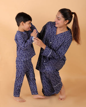 Set Of 2: Dinos Rule Matching Pajama Set For Mom And Baby - TWN2-DNRLS