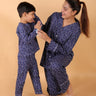 Set Of 2: Dinos Rule Matching Pajama Set For Mom And Baby - TWN2-DNRLS
