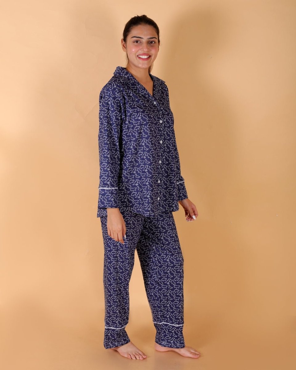 The Mom Store - Twinning Combo - Set Of 2: Dinos Rule Matching Pajama Set For Mom And Baby - TWN2 - DNRLS