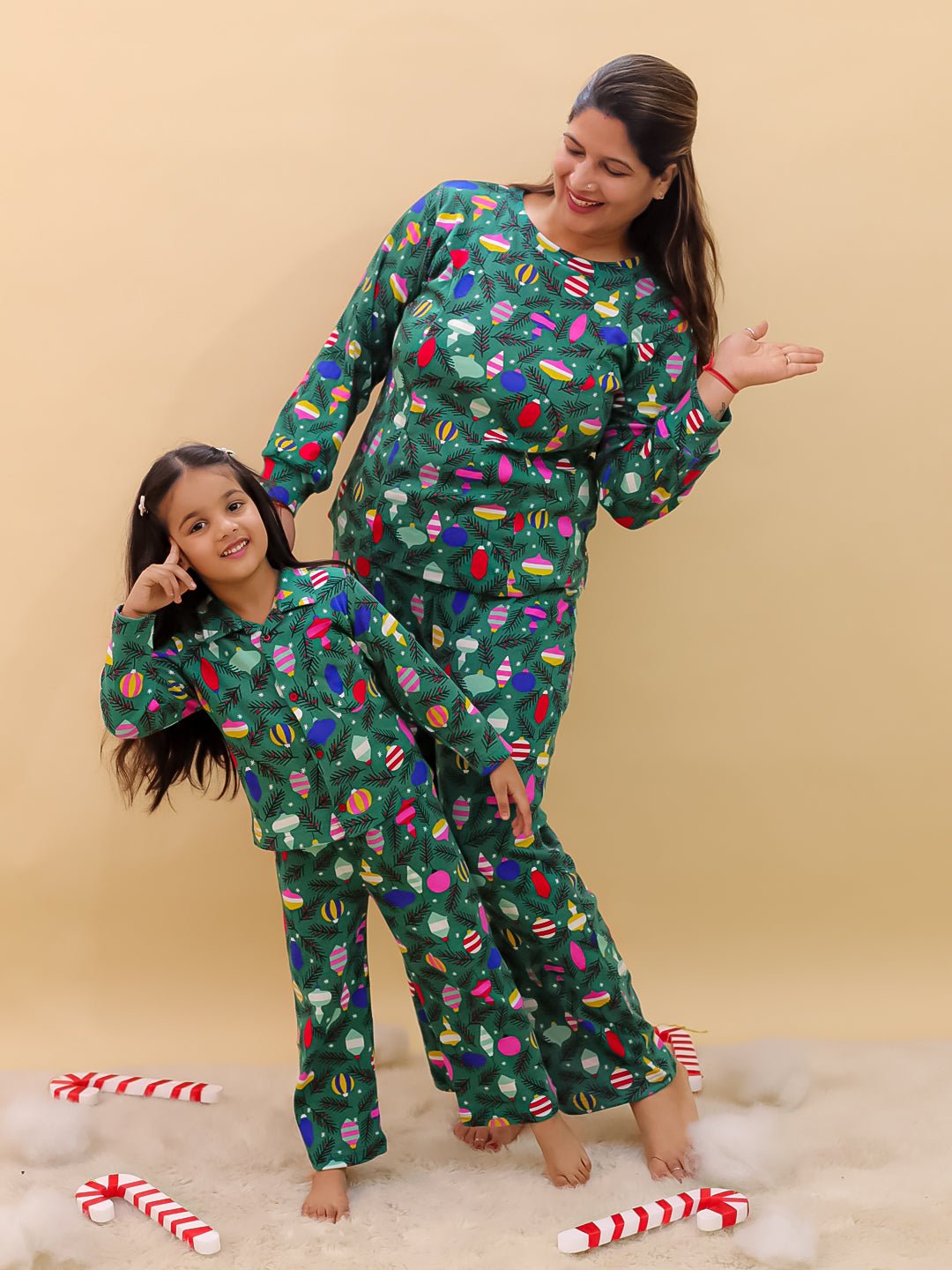 Set Of 2: Merry Snuggle Squad Christmas For Mom And Baby - Twinning Combo