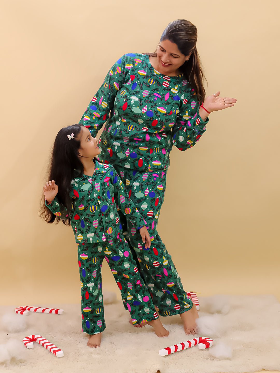 Set Of 2: Merry Snuggle Squad Christmas For Mom And Baby - Twinning Combo