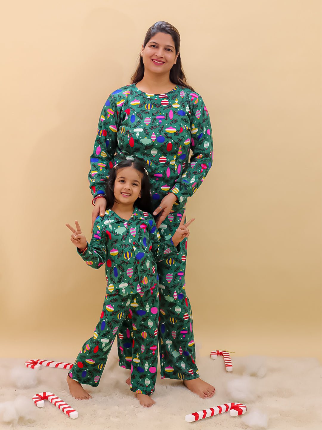 Set Of 2: Merry Snuggle Squad Christmas For Mom And Baby - Twinning Combo