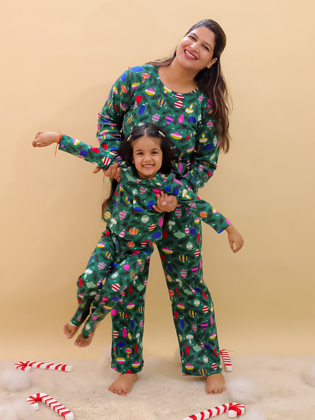 Set Of 2: Merry Snuggle Squad Christmas For Mom And Baby - Twinning Combo